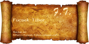 Fucsek Tibor névjegykártya